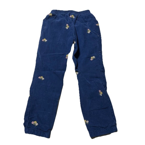 Mini Boden Lined Pull-On‎ Corduroy Pants Embroidered Heart Pockets Girls 5Y - 6Y - Picture 2 of 6